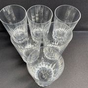6 Baccarat wine goblets Spear service