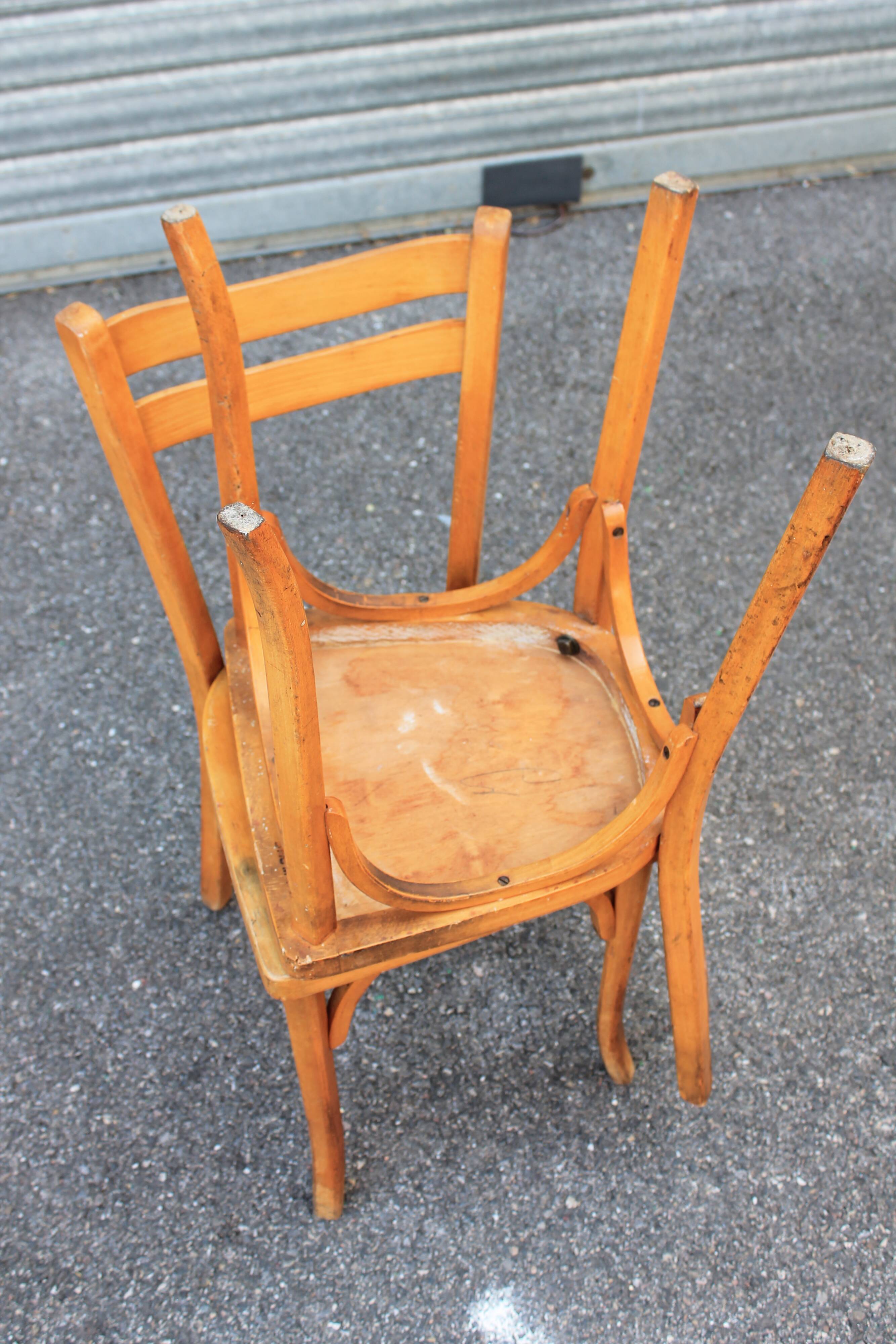 Pair of baumann bistro chairs No.56