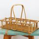 Vintage rattan glass holders