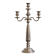 Large Three-Arm Stainless Steel Candelabrum, 1990s