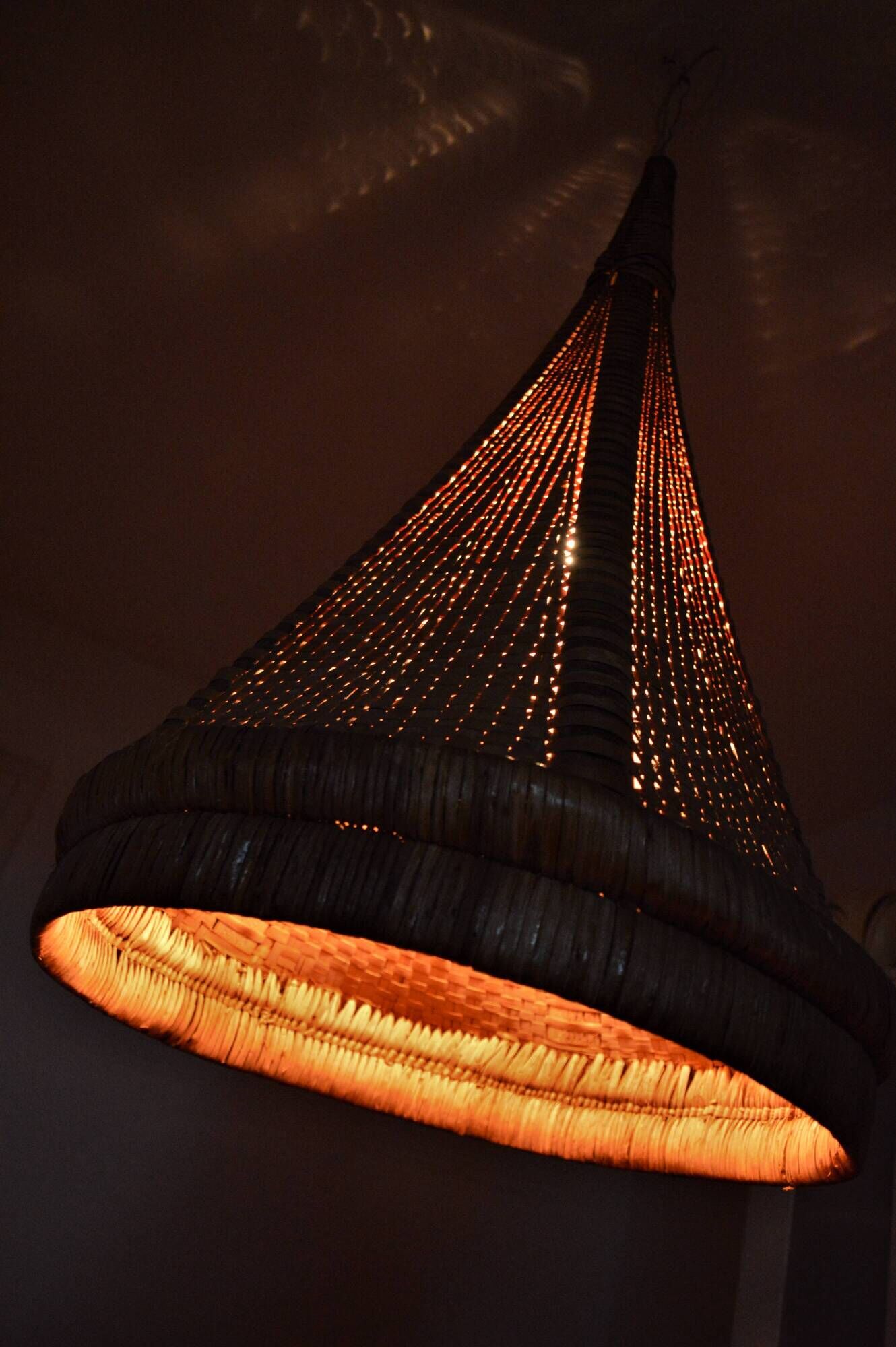 Rattan hanging lamp 60/70