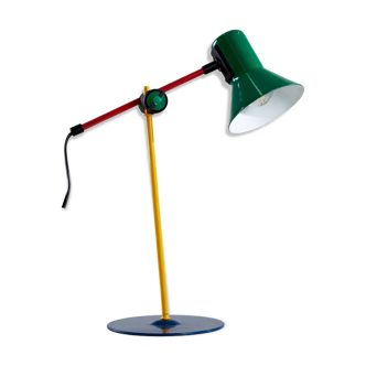 Lampe de table en métal coloré, Serie Z1-90 pour Veneta Lumi, 1990s