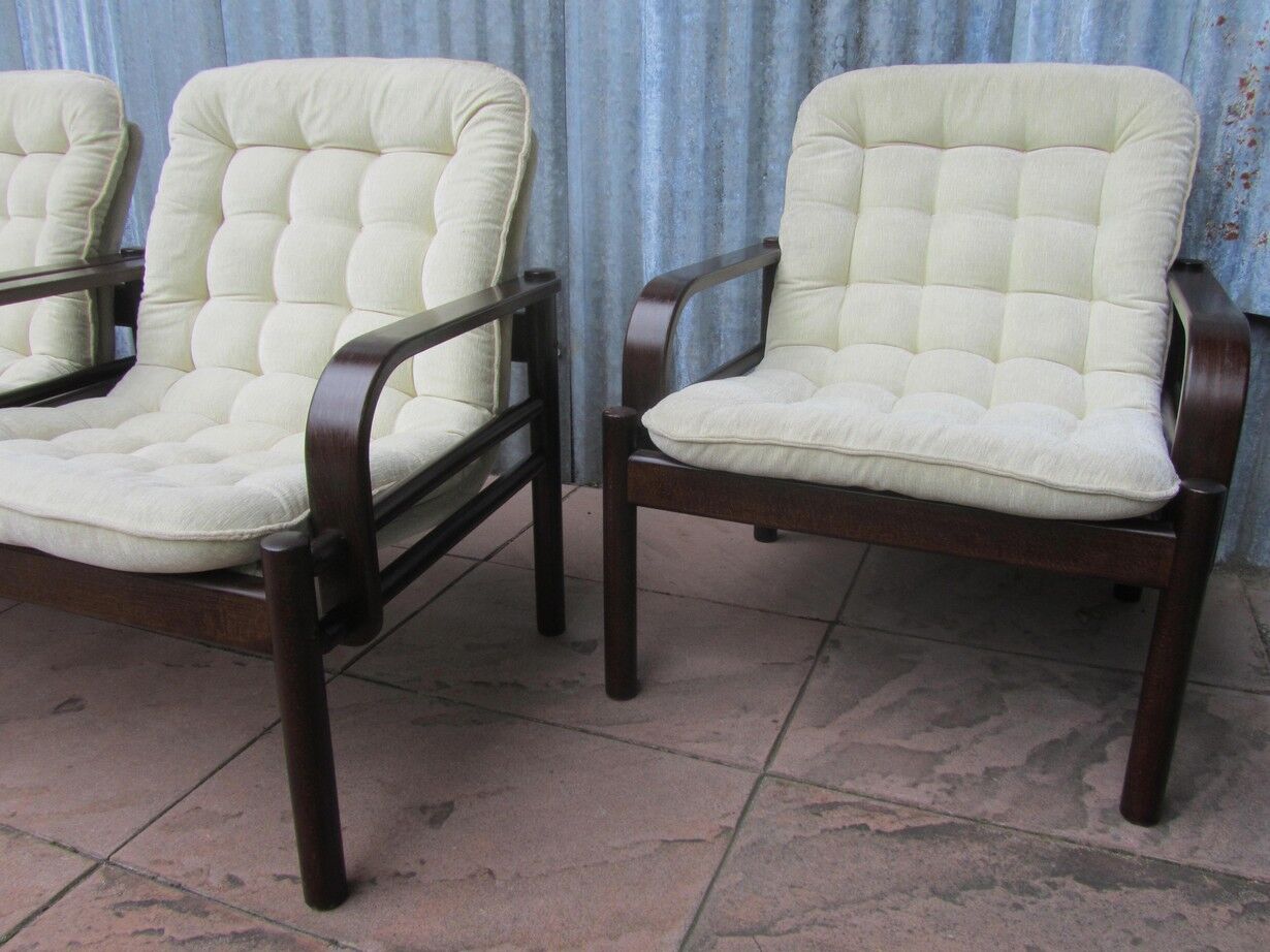 Lounge Easy Chairs by Bror Boije for Dux Miljo Expo, Sweden 1980s, Set of 4