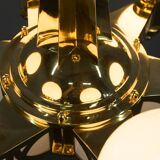 Rare Art Nouveau Chandelier by Emil Kralik for Vulkania, 1920s