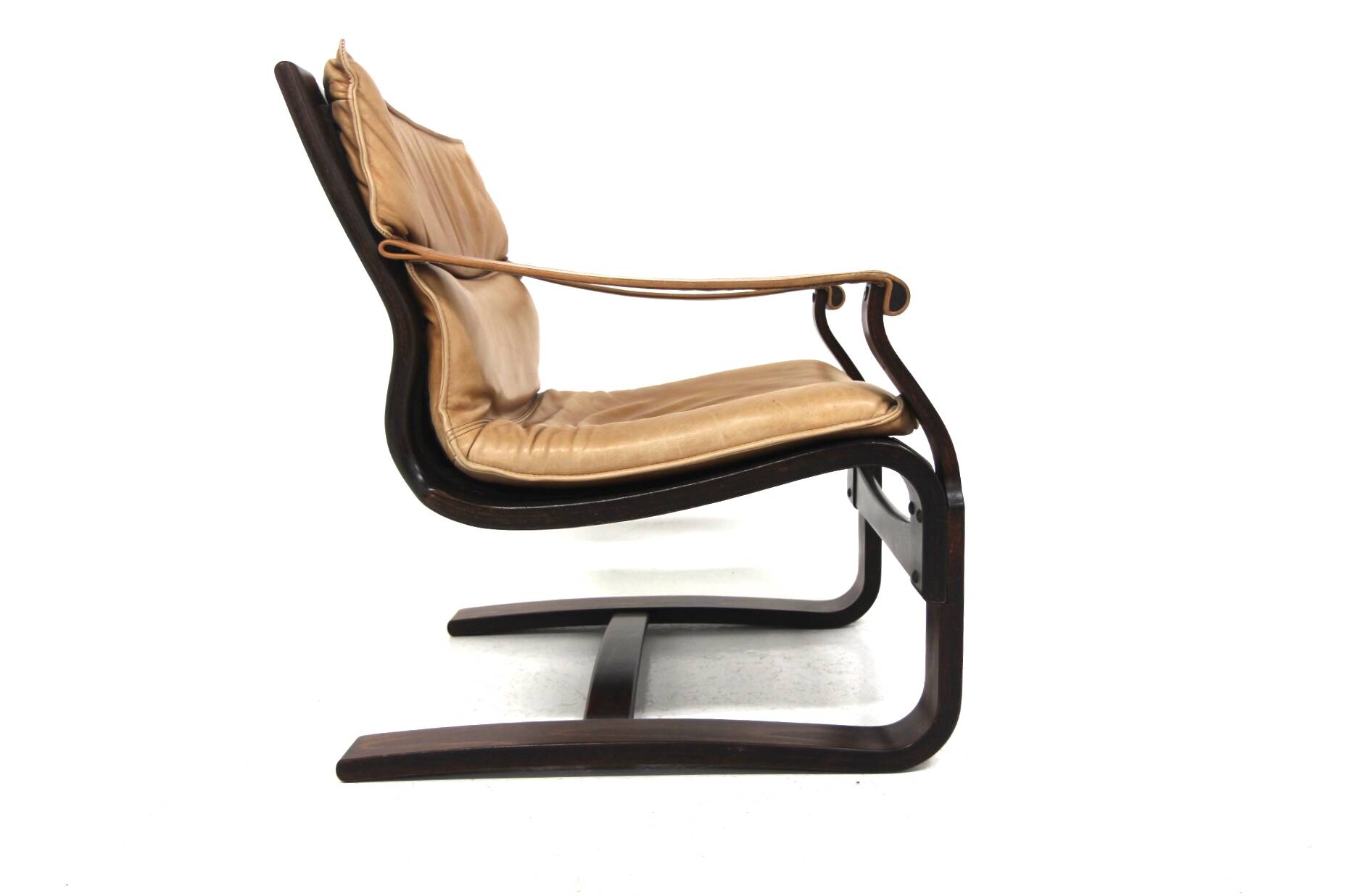Scandinavian Nelo leather armchair, Norway, 1980