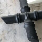 Bamboo style wooden mirror 53 x 45