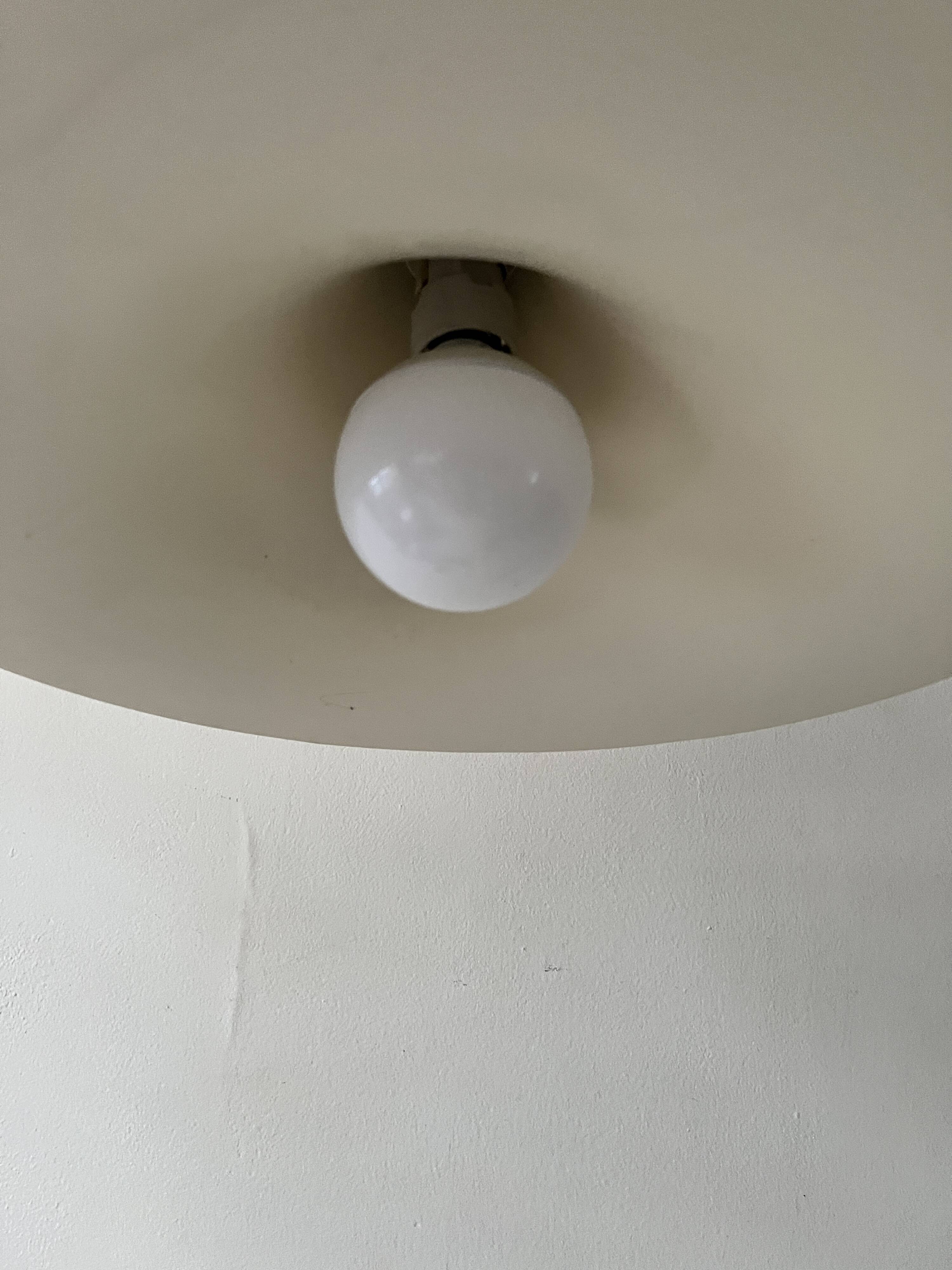 White tulip pendant by Bonderup Fog and Monrup, Danish design 1970