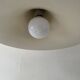 White tulip pendant by Bonderup Fog and Monrup, Danish design 1970