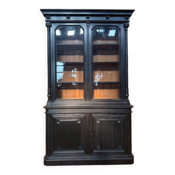 Glass-fronted buffet – Napoleonic III period – Ebonised wood – 19th century
