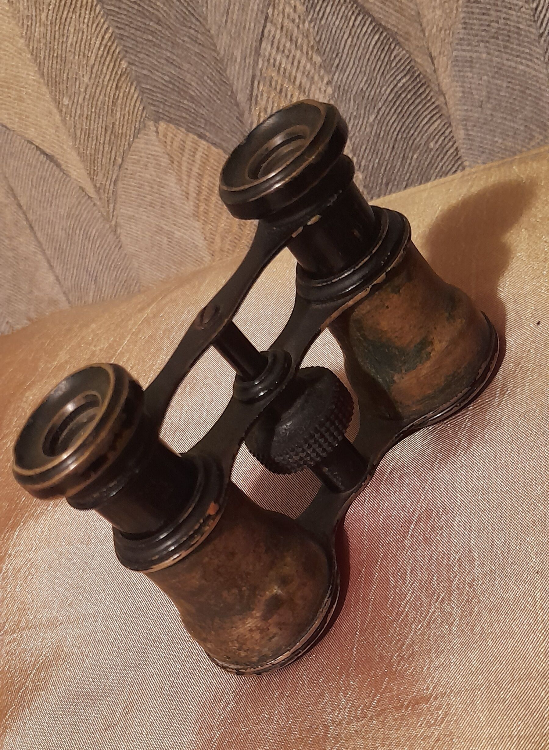 Theatre binoculars, Opera glasses, brass, vintage