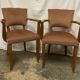 Fauteuil Bridge velours beige rosé