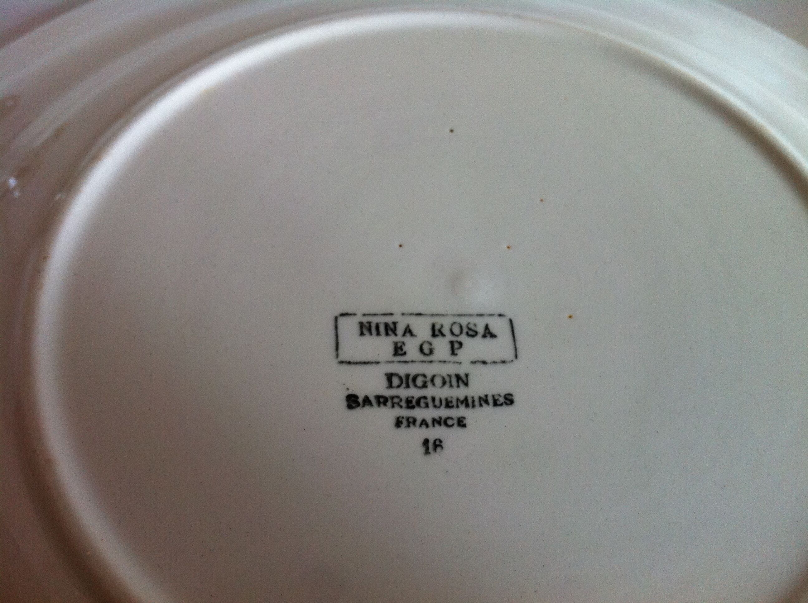 Dish Digoin Sarreguemines