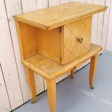 Bedside pair in Sycamore, Art Deco, 40-50 's