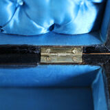 Glove box in ball marquetry