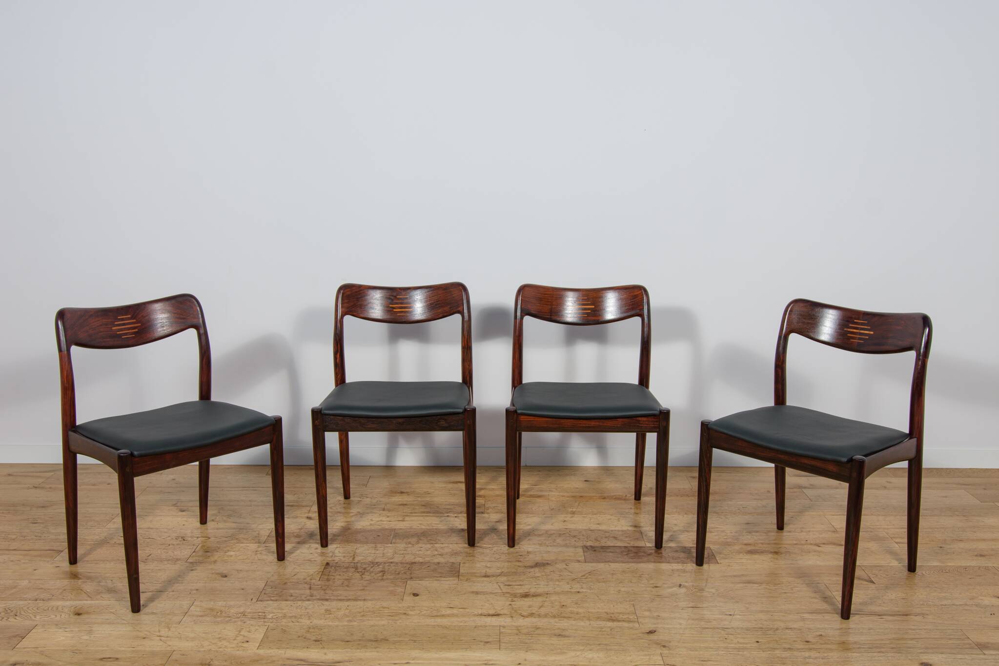 Mid-century Danish dining chairs from Uldum Møbelfabrik, Denmark, 1960s, set of 4