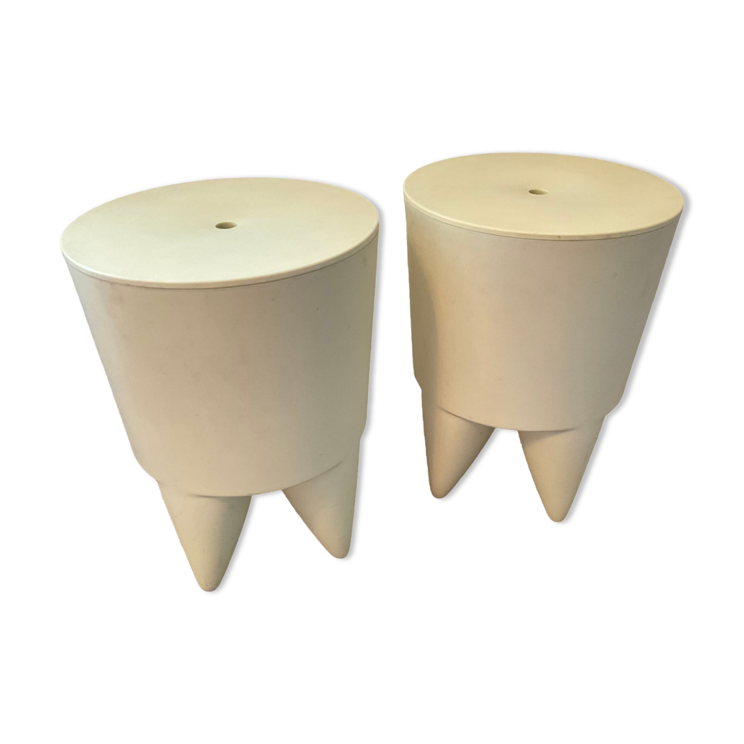 Duo of Bubu stools by Philippe Starck