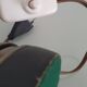 Large metal vine leaf lamp base