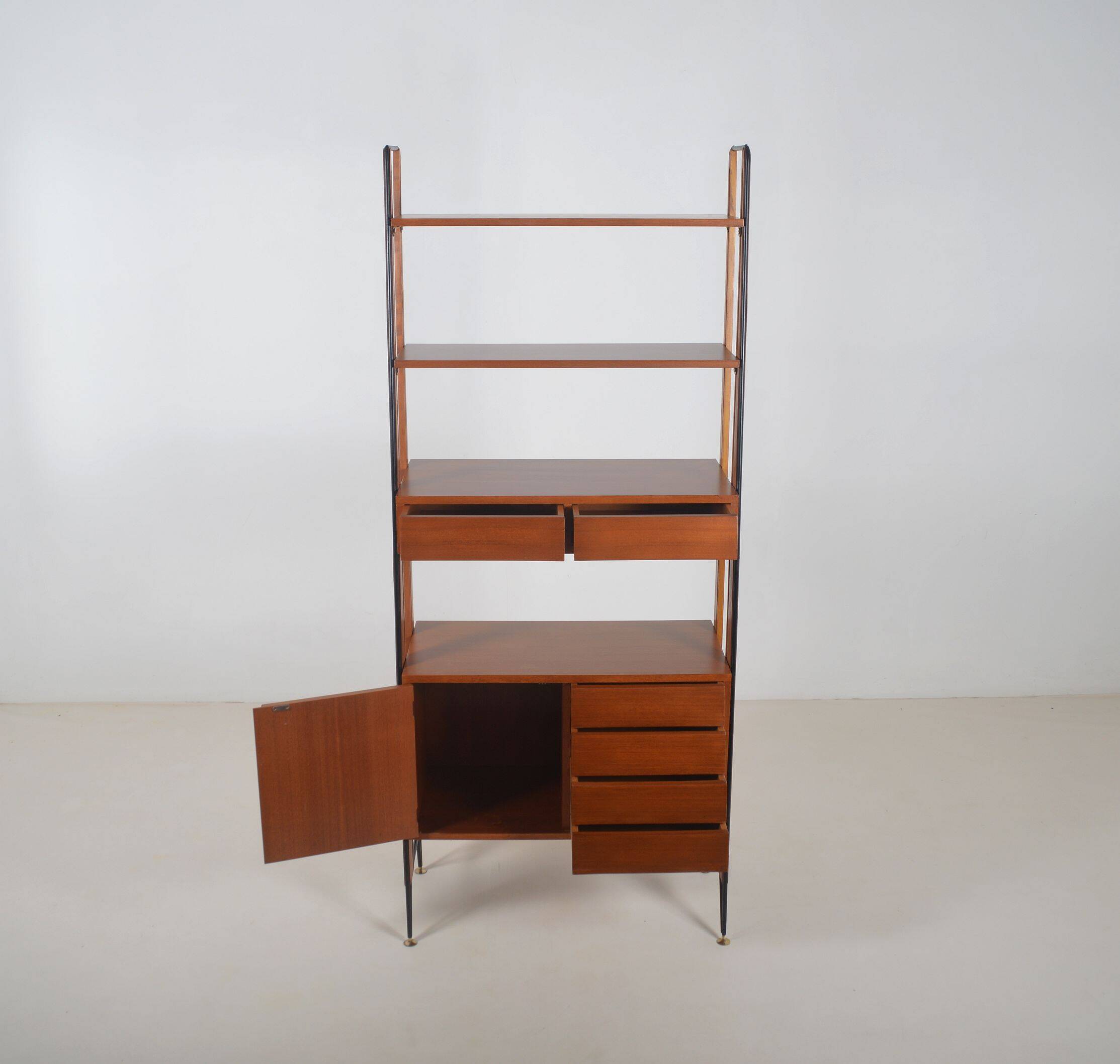 Italian freestanding wall rack by ISA Bergamo, 1950s