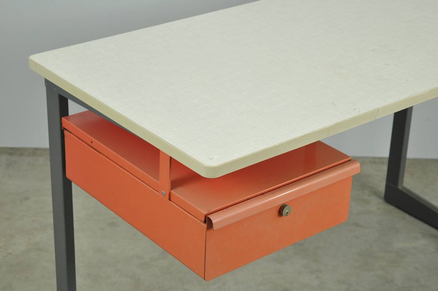 vintage industrial Result desk by Friso Kramer for Ahrend, 1950s Netherlands