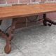 Spanish table with oak lyre legs (19th century)