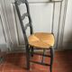 1 set of antique oak chairs
