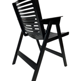 Chaise pliante slovène Rex Plywood pour Stol années 1950 en noir