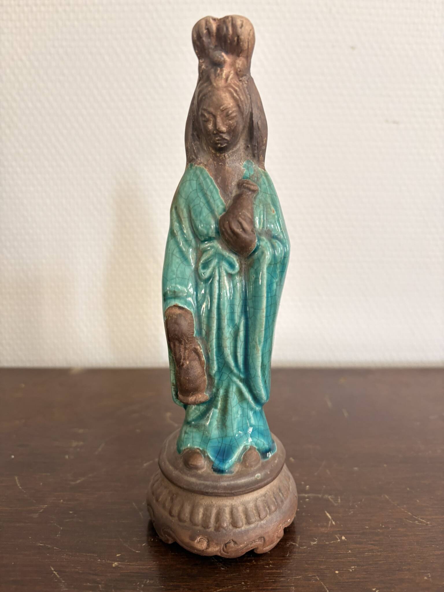 Sculpture of Guanyin Kuan Yin Chinese Buddhist Buddha Qing China