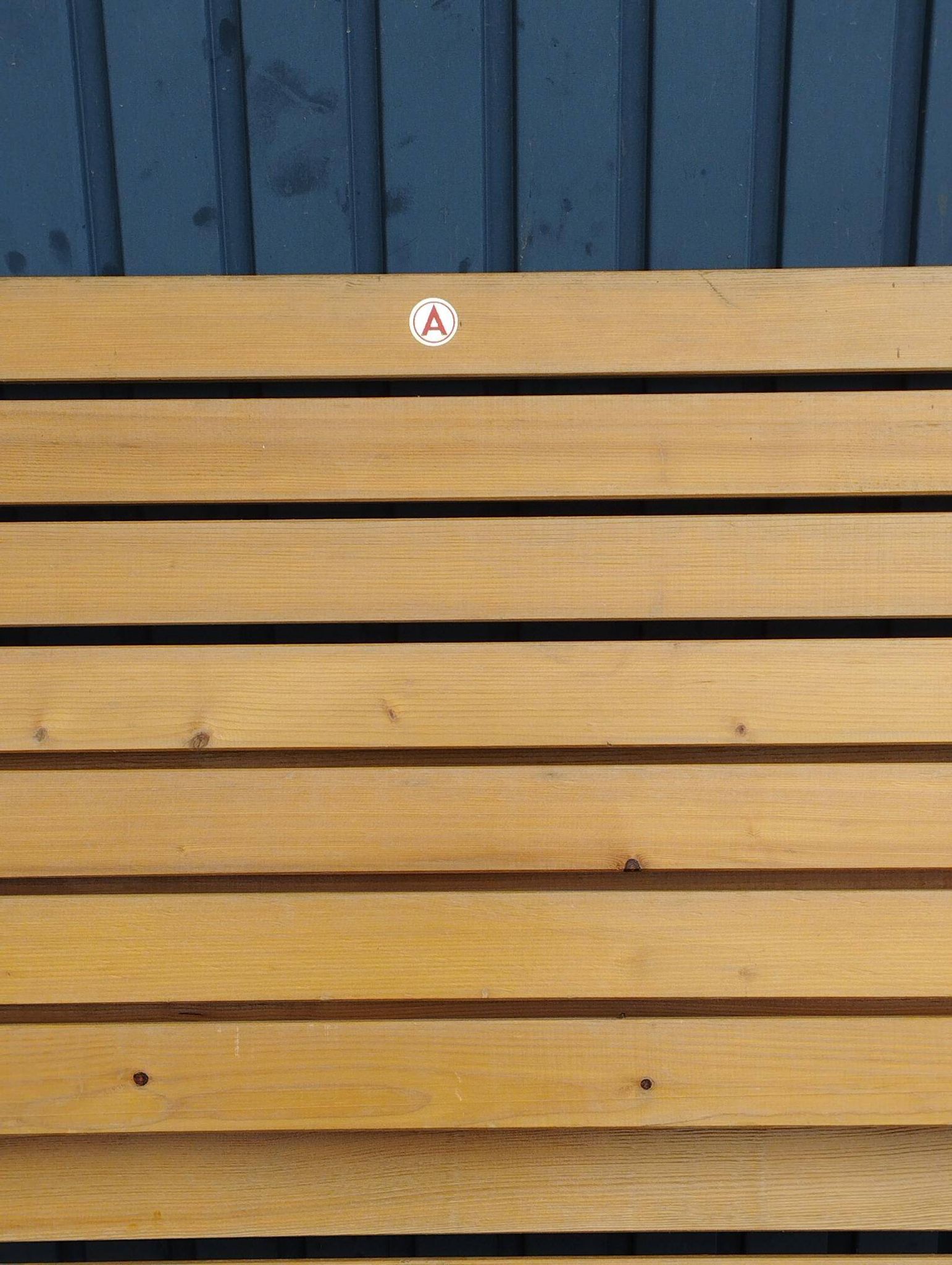Folding garden bench, ultra compact - vintage, "Mid-century" design