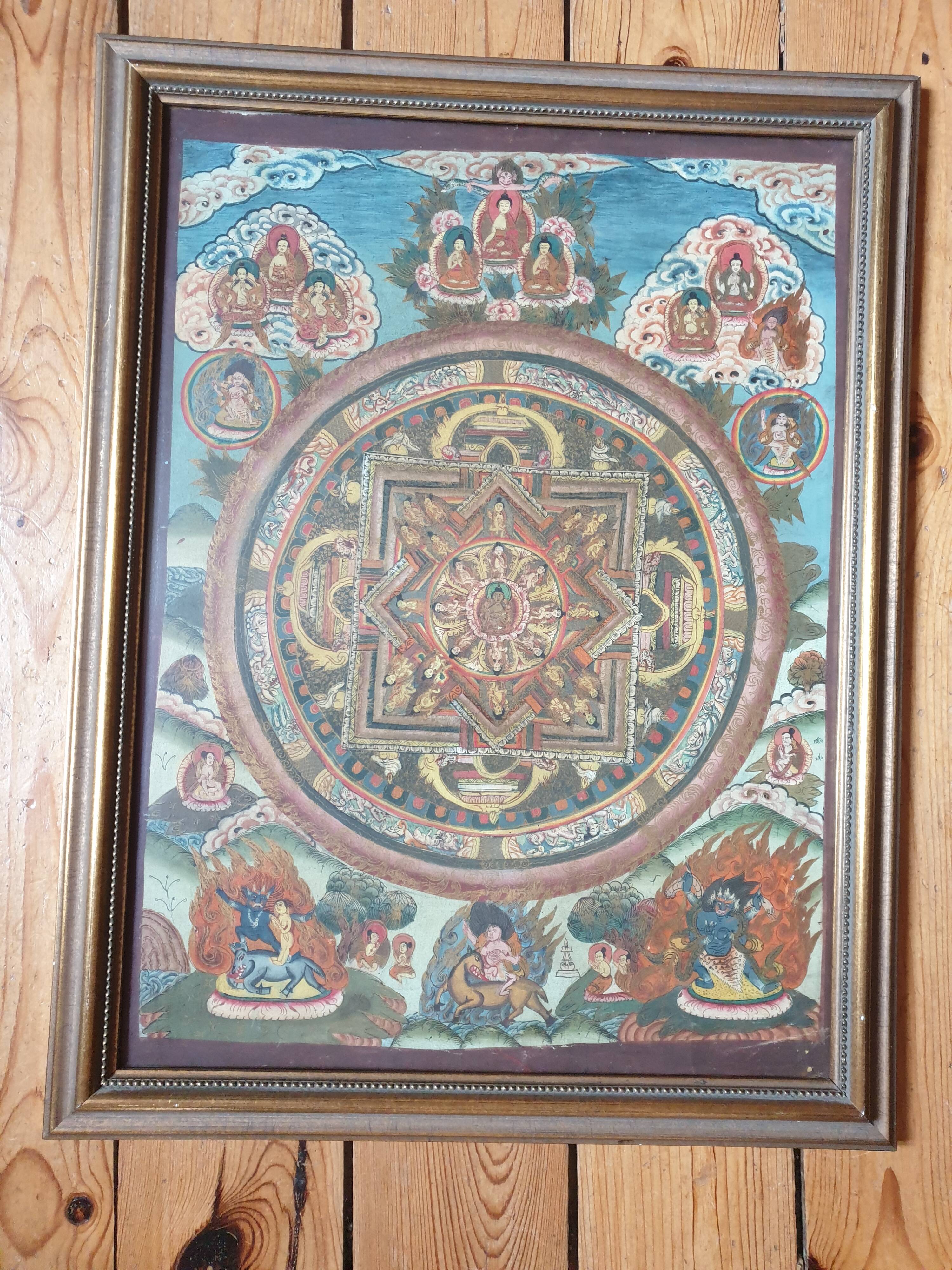 Thangka from Tibet mid-20th century