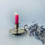 Old candle holder with handle