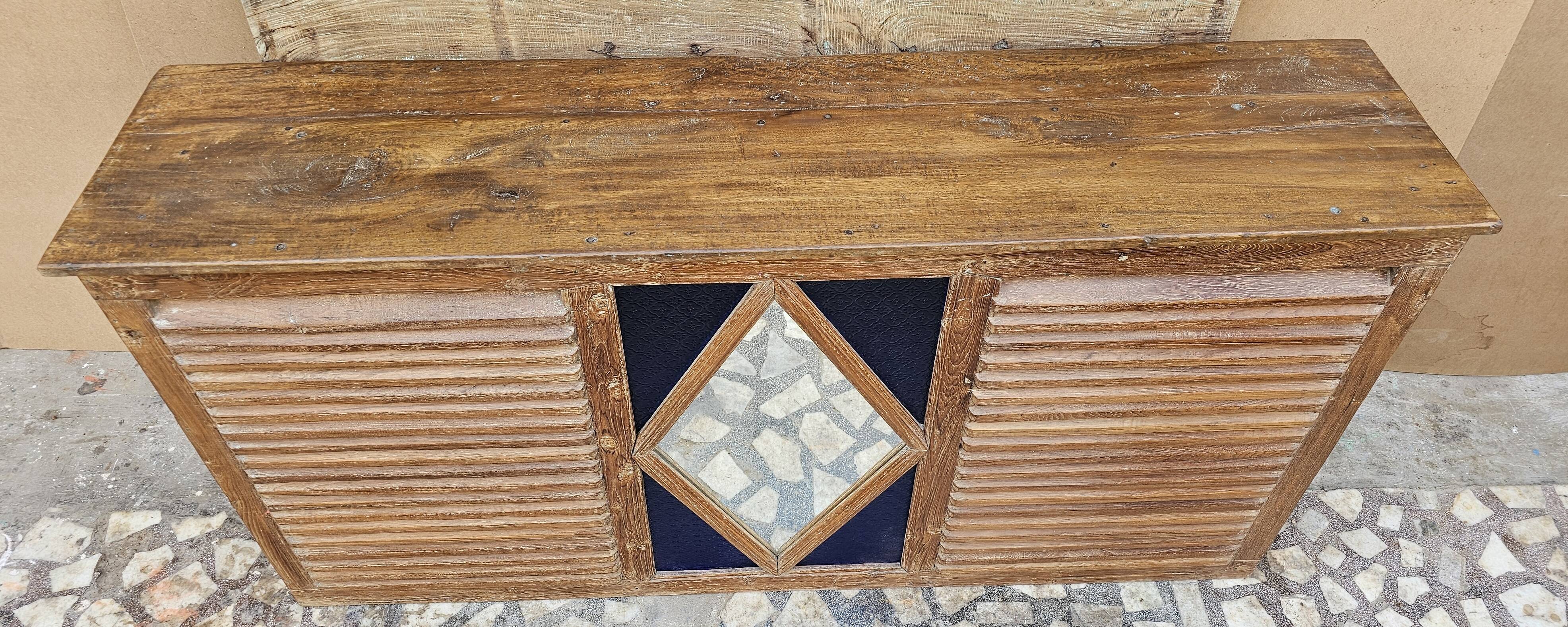 Old teak shop counter from Burma.
