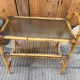 1950s Italian Rattan Side Table