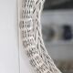 Round wicker mirror, 20th century