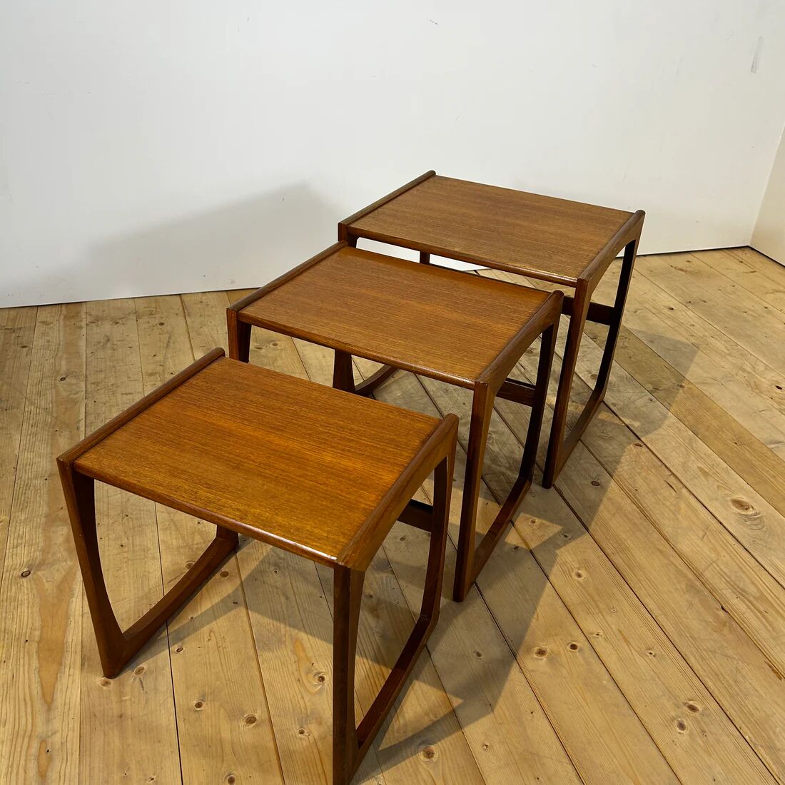 Nested tables Quadrille in teak G Plan, 1960s