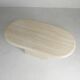 Mid-Century travertine coffee table with an oval top, 1970s.