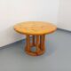 Vintage Scandinavian round dining table by Rainer Daumiller in pine from the 1960s.