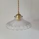 Holophane glass pendant lamp