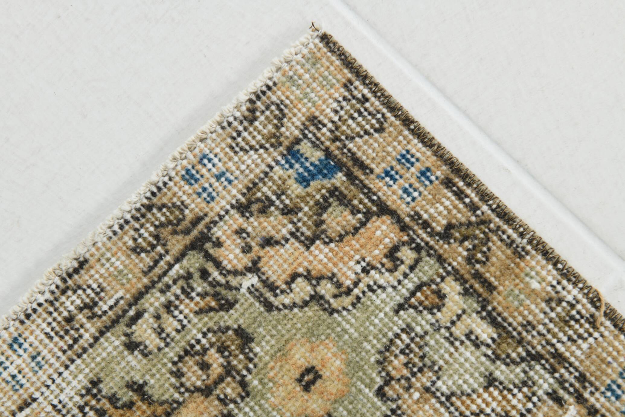 Natural Vintage Rug, Rustic Boho Rug, 157x254 Cm