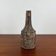 Brutalist vintage studio pottery vase carafe by Gerhard Liebenthron, 1970s.