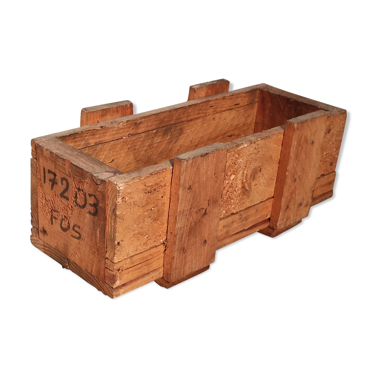 Former wooden box of industrial workshop