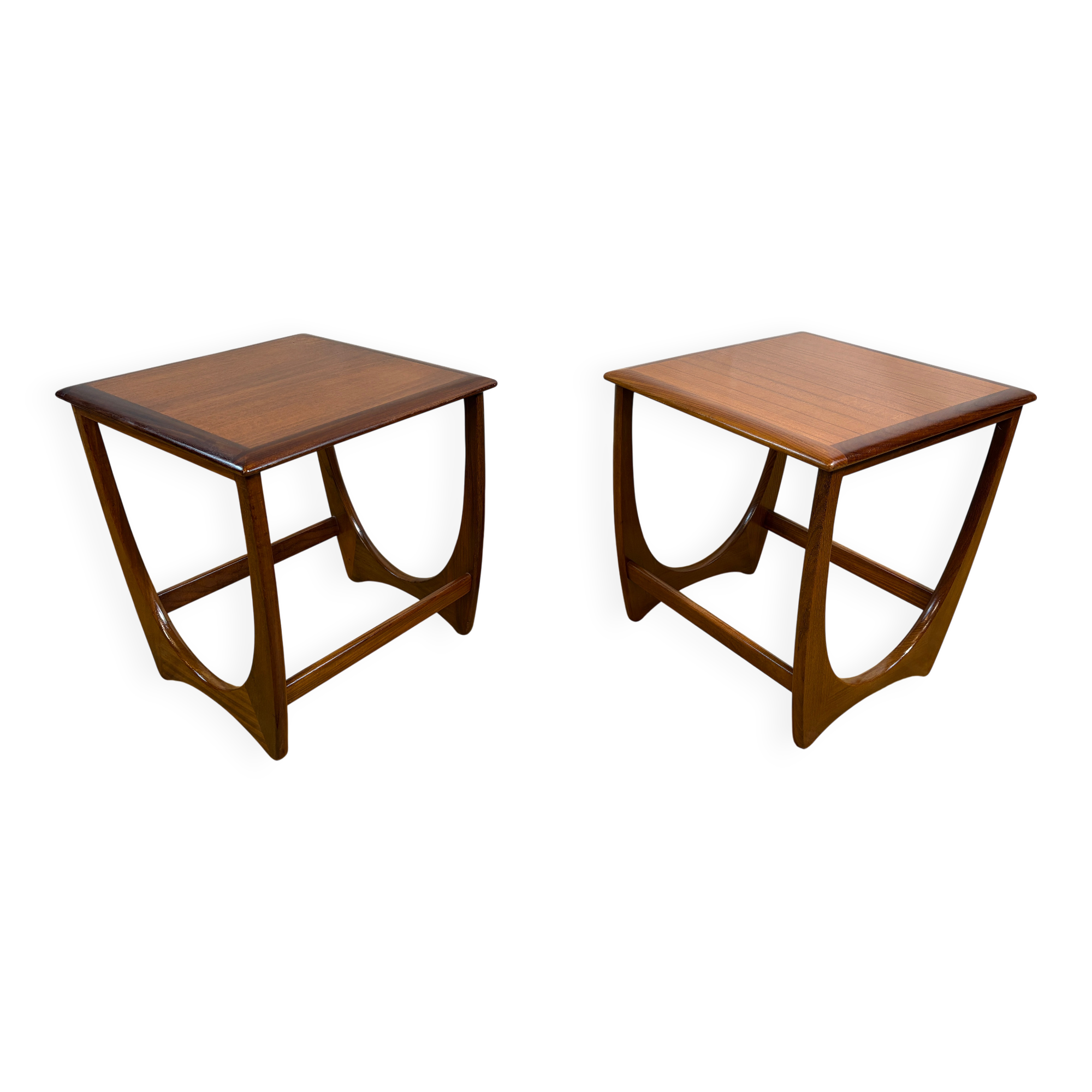 Mid Century Retro Teak Pair of Lamp Tables / Side Tables by G-Plan 1960