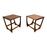 Mid Century Retro Teak Pair of Lamp Tables / Side Tables by G-Plan 1960