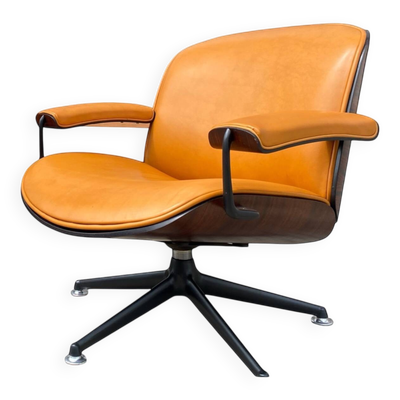 Rare lounge chair par Ennio Fazioli pour MIM Roma