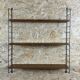 60s 70s oak string shelf module by Kajsa & Nils "Nisse" Strinning Sweden