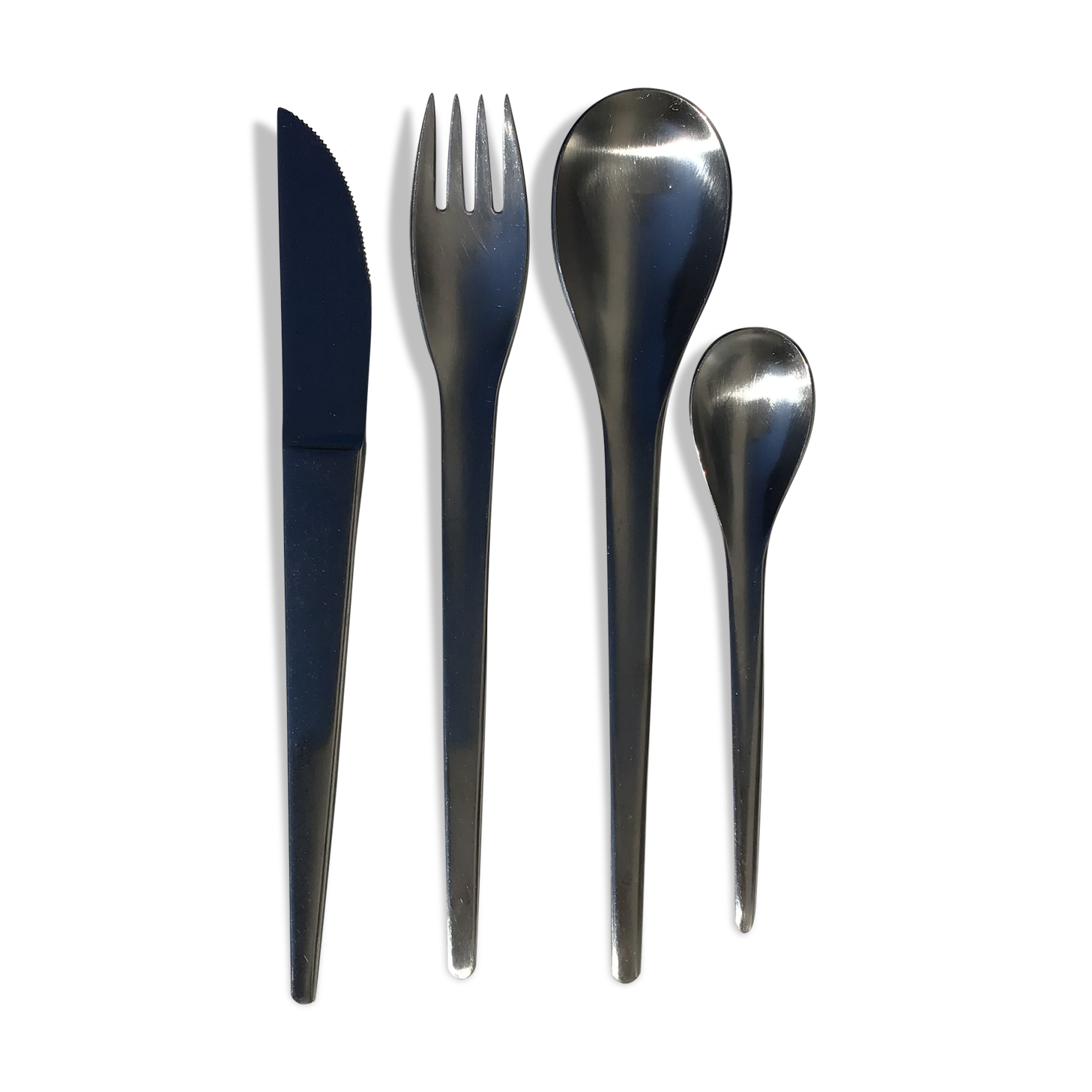 Stainless steel housewife Guy Degrenne 70s completes 49 pieces