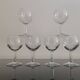 6 vintage “Henri Julien” white wine balloon glasses decorated with bunches of grapes LUMINARC