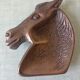 Cendrier cheval laiton vintage
