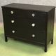Chest of drawers in oak and glass buttons - 30 years