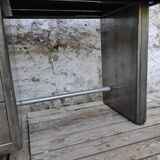 Strafor desk in brushed metal