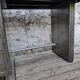 Strafor desk in brushed metal